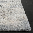 thumbnail image 3 of SAFAVIEH Berber Carrie Abstract Shag Runner Rug, Ivory/Gray, 2' x 16', 3 of 11