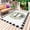 LightYellow, variant on Daisy Flowers Outdoor Rug for Patio/Deck/Porch, Non-Slip Large Area Rug 4 x 6 Ft, Summer Flowers Wreath Leaves Bow Black Plaid Indoor Outdoor Rugs Washable Area Rugs, Camping Rug Carpet Runner