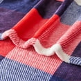 thumbnail image 4 of Buffalo Plaid Flannel Fleece Throw Blanket 60 x 80 Inches, Soft Lightweight Cozy All Season Red/Blue Checkered Blanket for Bed, Couch, Car, 4 of 6
