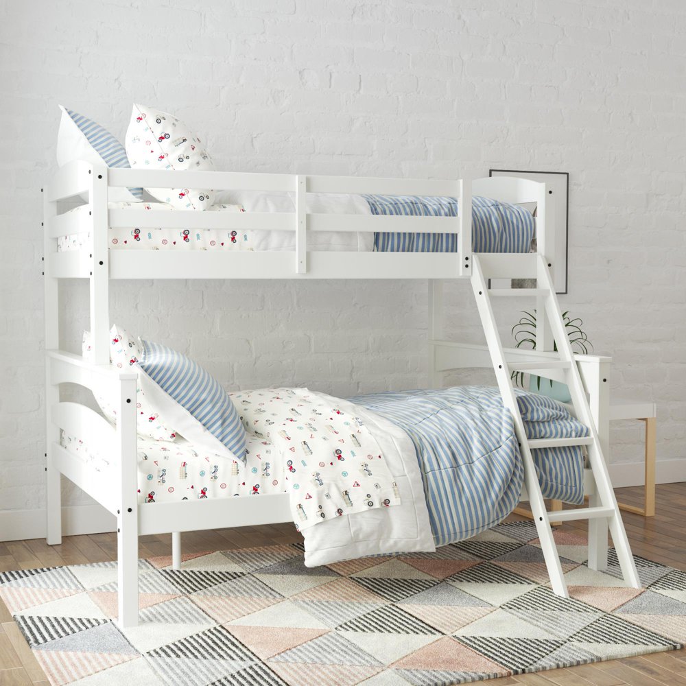 Better Homes & Gardens Leighton Wood TwinOverFull Bunk Bed, White