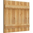 thumbnail image 2 of 32 1/4"W X 27"H Timbercraft Six 5 3/8" Boards Joined Board-N-Batten Shutters, Rough Sawn Western Red Cedar (Per Pair), 2 of 13