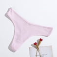 thumbnail image 1 of Tangas sexis de algodón puro para mujer, ropa interior femenina, pantalones en T de color liso a la moda, bragas con rosca para mujer, 12 unidades, 1 of 6