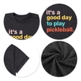 thumbnail image 6 of Pickleball Shirts Womens T Shirt Short Sleeve Graphic Tee Casual Player Top Black L, 6 of 6