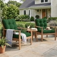 thumbnail image 6 of Kimunuk Outdoor Chair Cushions Set of 2, 42 x 21 x 4 in Non Slip Porch Swing Cushion Seat Back Cushions with Ties for Indoor Patio Rocking Chair, Green, 6 of 7
