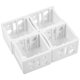 thumbnail image 1 of ColoMX 4 Uds. Soportes de montaje para persianas, soporte para barandilla de persianas blancas, soportes de soporte para persianas enrollables venecianas, 1 of 8