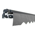 thumbnail image 2 of ALEKO Motorized Black Frame Retractable Home Patio Canopy Awning 13x10 ft, Gray Color, 2 of 11