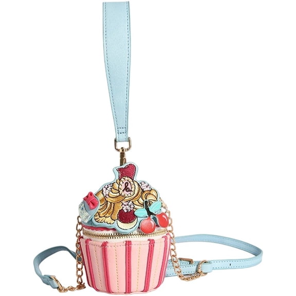 Slccxzc Cute Ice Cream Design Ladies Shoulder Bag for Women Fashion Purses And Handbags Kawaii Small Crossbody Bag Party Cluch Bag
