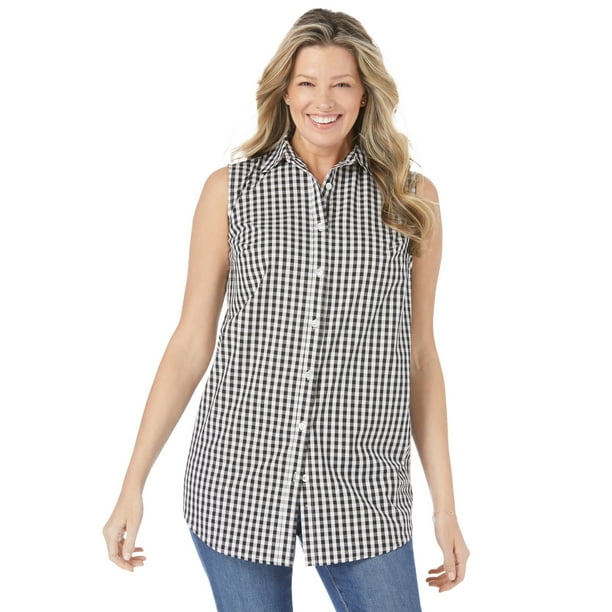 Woman Within Woman Within Women's Plus Size Perfect Button Down