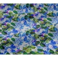 thumbnail image 4 of oneOone Cotton Jersey Blue Fabric Leaves Watercolor Diy Clothing Quilting Fabric Print Fabric By Yard 58 Inch Wide, 4 of 4
