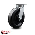 thumbnail image 2 of 8 Inch Kingpinless Phenolic Wheel Swivel Top Plate Caster Service Caster Brand, 2 of 2