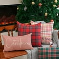 thumbnail image 6 of Christmas Throw Pillow Covers 12x20 Inch Set of 2 Merry Christmas Farmhouse Decorations Believe Holiday Decor Throw Cushion Case for Home Couch, 6 of 6
