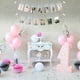 thumbnail image 5 of Banner fotográfico PartyHooman para niña de primer cumpleaños con marco plateado, 5 of 7