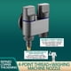 thumbnail image 2 of Double Switches Outlet Angle Valves Way Toilet Bidet Shower Faucet Bathroom Accessories Outlet Angle Valves, 2 of 2