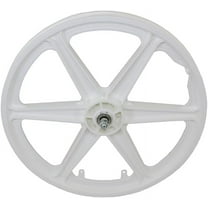 20" Bicycle White BMX Style 6 Spoke Plastic Front Wheel