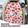 thumbnail image 5 of Fuzoiu Realistic Maple Leaf Print 2 Pack Kick Mat Back Seat Protector With 3 Storage Pockets, Universal Car Seat Back Organizer For Kids Pets, Waterproof Backseat Protector For Most Car, 5 of 8