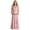 Light Pink, variant on Women's Maternity 450g Stretch Spandex Gown, Off-The-Shoulder Ruffle Sleeve Tiered Maxi Dress, Flowy Boho Pregnancy Photography & Formal Long Dress, 1pc, S/M/L/XL/XXL