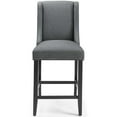thumbnail image 5 of Baron Counter Stool Upholstered Fabric Set of 2 Gray, 5 of 7