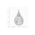 thumbnail image 2 of White Sterling Silver Charm Pendant Cubic Zirconia CZ Clear Crystal, 2 of 2