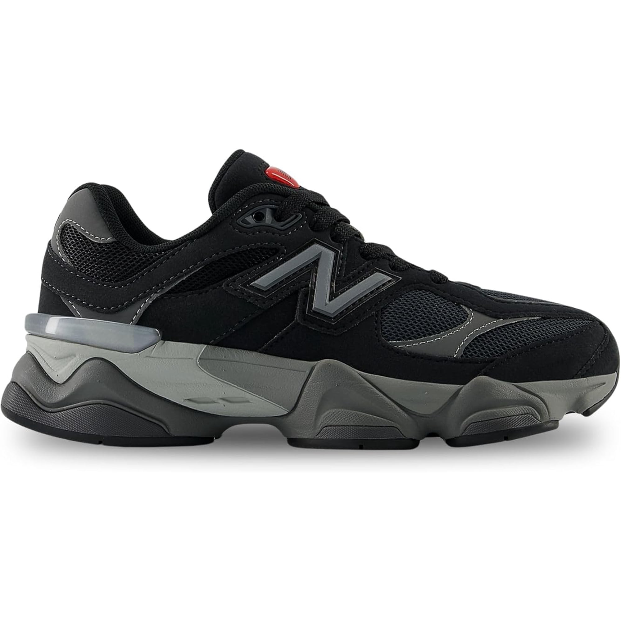 New Balance Youth 9060 in Black with Castlerock SIZE 4.5