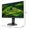 thumbnail image 5 of Restored Philips 241B8QJEB/17 24” Gaming Monitor, FHD IPS Panel, VGA, DVI, DP, HDMI, USB-Hub, EPEAT, Built-in Speaker, Height Adjustable, 5 of 7