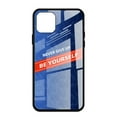 thumbnail image 4 of Cubierta de la caja del teléfono Vidrio de lujo NUNCA TE RINDAS SEA USTED MISMO Funda para teléfono para iPhone 11 Azul 6.5 pulgadas 6.5 pulgadas Magideal Cubierta de la caja del teléfono, 4 of 6