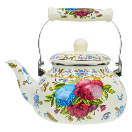

Enamel Teapot Durable Water Boiling Kettle Practical Tea Kettle Kitchen Teapot