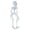 B, variant on Leeye Halloween Posable Skeleton Figurine, Articulated Skeleton Decoration for Tabletop Desk Shelf Mantel Display, White 7.87x1.97x0.39in