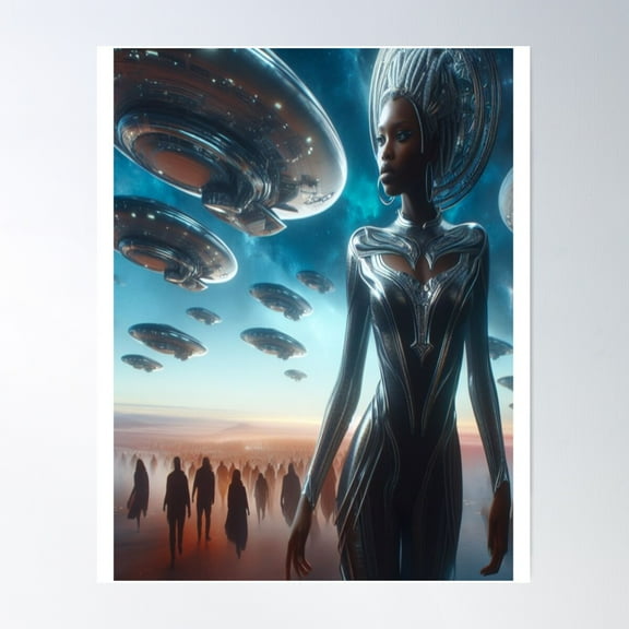 Welcome To Planet Nubia Poster Wall Art, Modern Wall Decor For Living Room Bedroom, 24x36 UNFRAMED