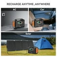 thumbnail image 7 of FlashFish 200W Solar Powered Generator with 60W Solar Panel, AC 250W Peak Portable Power Station Lithium Battery with 110V AC Outlet for Outdoor Camping, 7 of 7