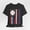 Dark Grey Heather, variant on Men's Baseball Dad Red White Blue Flag Shirt
