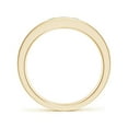 thumbnail image 2 of ANGARA Natural Channel Set Emerald and Diamond Semi Eternity Ring in 14K Yellow Gold for Women (Size-2.5mm) | May Birthstone, Birthday, Anniversary, Jewelry Gift for Women | Natural Emerald Ring, 2 of 11