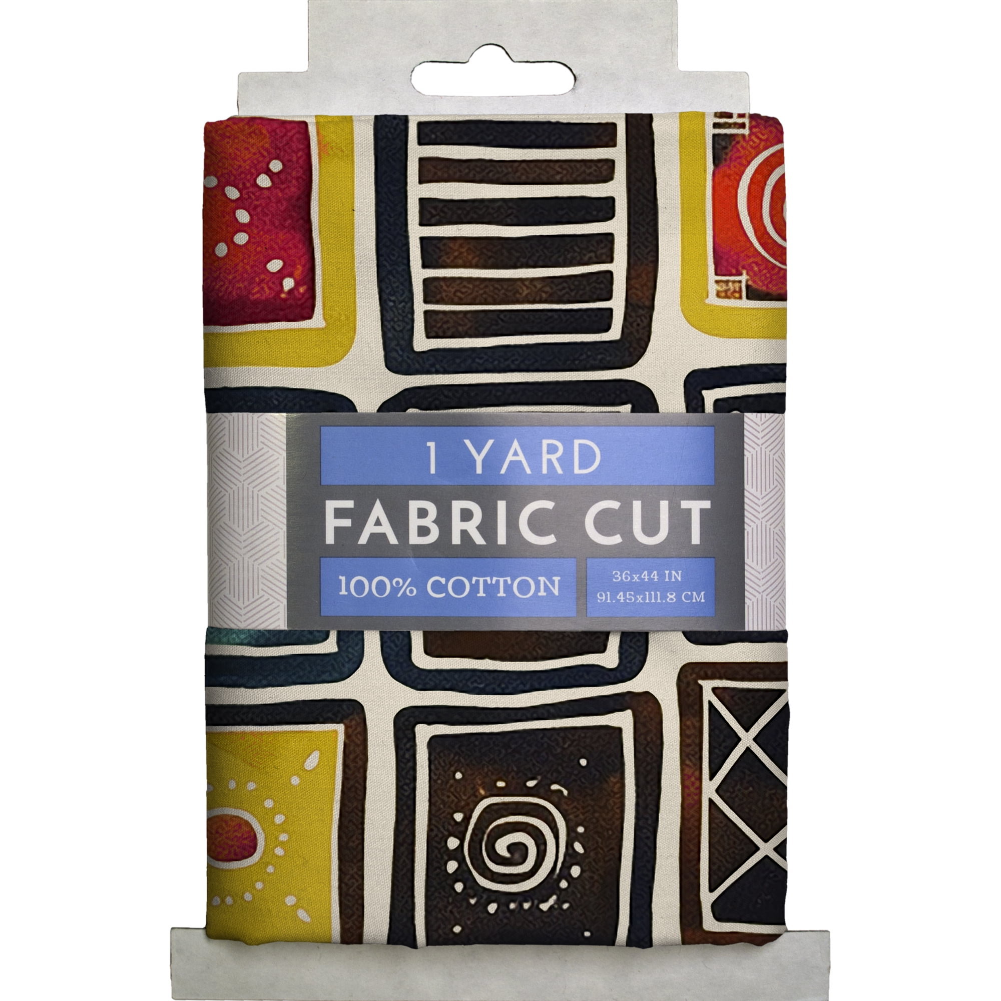 1 Yard 100% Cotton Masai Bead 5, Multi-color, 44" Wide for Quilting & Sewing by David Textiles