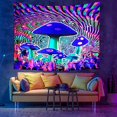 thumbnail image 3 of Tapiz Trippy de Seta Blacklight para Dormitorio Estético, Tri, 3 of 5