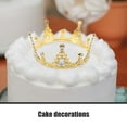 thumbnail image 6 of OUNONA Crown Cake Topper Alloy Crown Delicate Crown Shaped Topper for Wedding Birthday Cake, 6 of 8