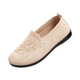 thumbnail image 5 of Purcolt Womens Floral Embroidery Mesh Loafers Comfort Casual Round Toe Slip On Boat Shoes Lightweight Soft Sole Flats Shoes for Walking Travel Vacation, 5 of 6
