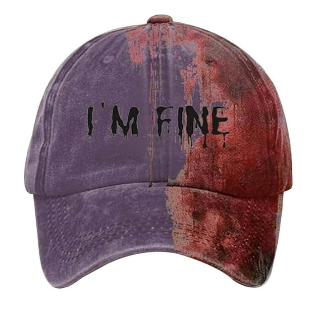 Zmoon Casquette Imprimée Style Couple Halloween Chapeau de Soleil à la Mode