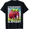 thumbnail image 1 of Camiseta italiana de elefante de fresa Brainrot Meme, 1 of 2