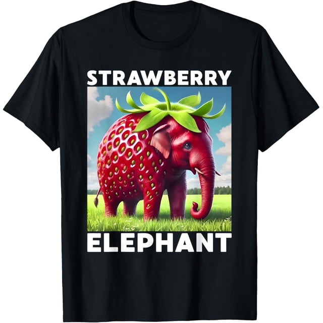 Camiseta italiana de elefante de fresa Brainrot Meme