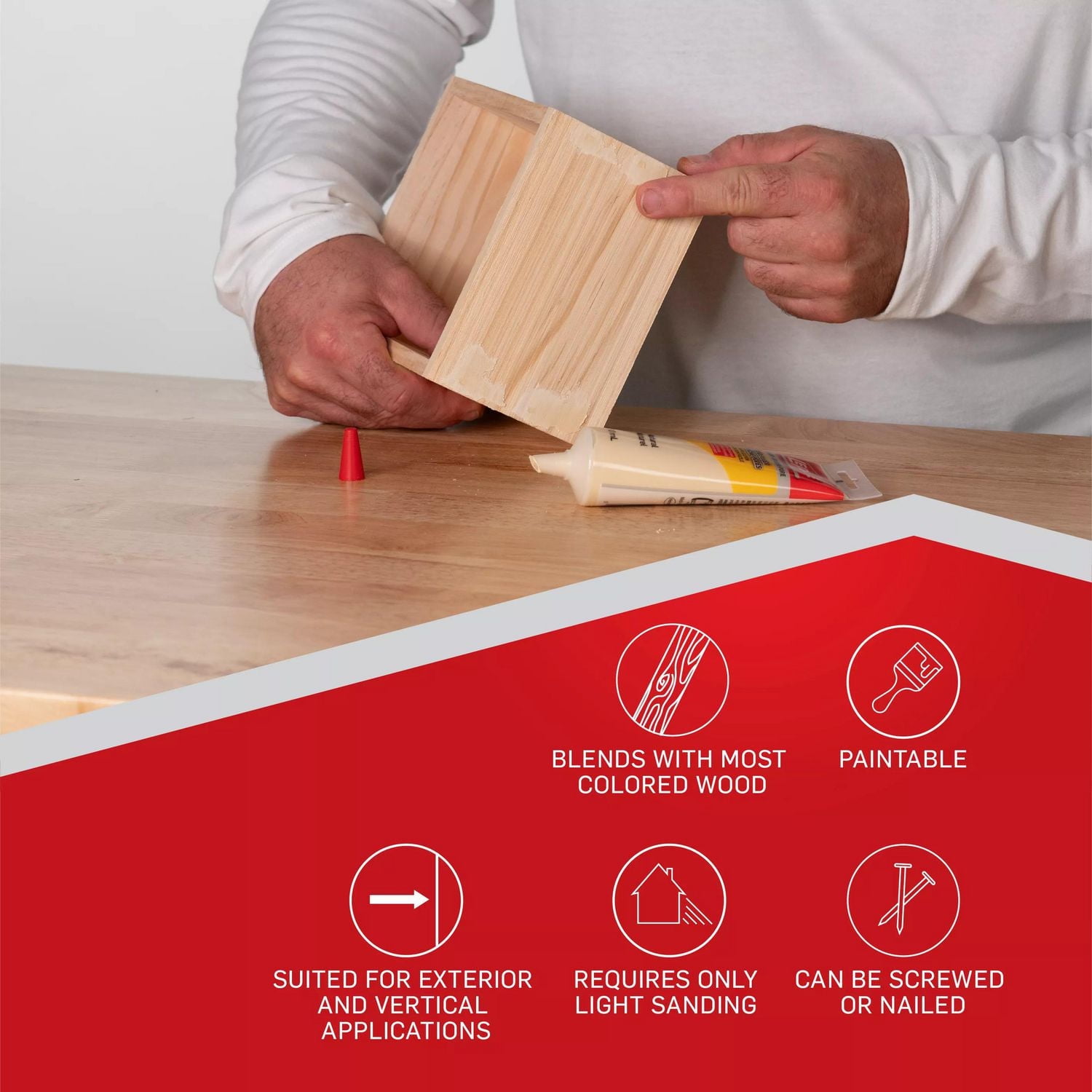 LePage Tinted Wood Filler Natural 90ml