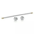 thumbnail image 2 of HOOUN New Metal Neck Tie Collar Bar Pin Clip Ties Lapel Pins And Brooches Gifts#-03, 2 of 9