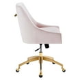 thumbnail image 4 of Modway Discern Performance Velvet Office Chair, Pink, 4 of 7