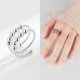thumbnail image 2 of Anillo de compresión doble ajustable, plateado, 2 of 3