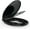 Black, variant on Toilet Seat Elongated,Toilet Seat with Toddler Seat Built in, Potty Training Toilet Seat Elongated Fits Both Adult and Child, with Soft Close, Easy Install and Clean - Elongated White