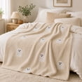 thumbnail image 2 of Fall Throw Blankets, Fall Maple Leaf Thanksgiving Flannel Soft Blanket, Comfort Lightweight Throw Blanket Halloween Themed, for Couch Bed Sofa Decor, 2 of 7
