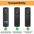 thumbnail image 3 of CaseBot Anti-Slip Remote Case Silicone Cover for Fire TV Stick 4K Max / Fire TV Stick (2nd and Later) / Fire TV Stick Lite / Fire TV Cube / Alexa Voice Remote (2nd Gen and 3rd Gen), Black, 3 of 8