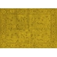 thumbnail image 1 of Ahgly Company Machine Washable Indoor Rectangle Oriental Yellow Industrial Area Rugs, 2' x 4', 1 of 4