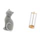 thumbnail image 5 of Estatua de gato, figura de escritorio, organizador de pajitas, soporte para pajitas, dispensador de acrílico, diseño único hecho de material adecuado, 5 of 8