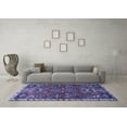 thumbnail image 3 of Ahgly Company Machine Washable Indoor Rectangle Persian Blue Traditional Area Rugs, 2' x 3', 3 of 4