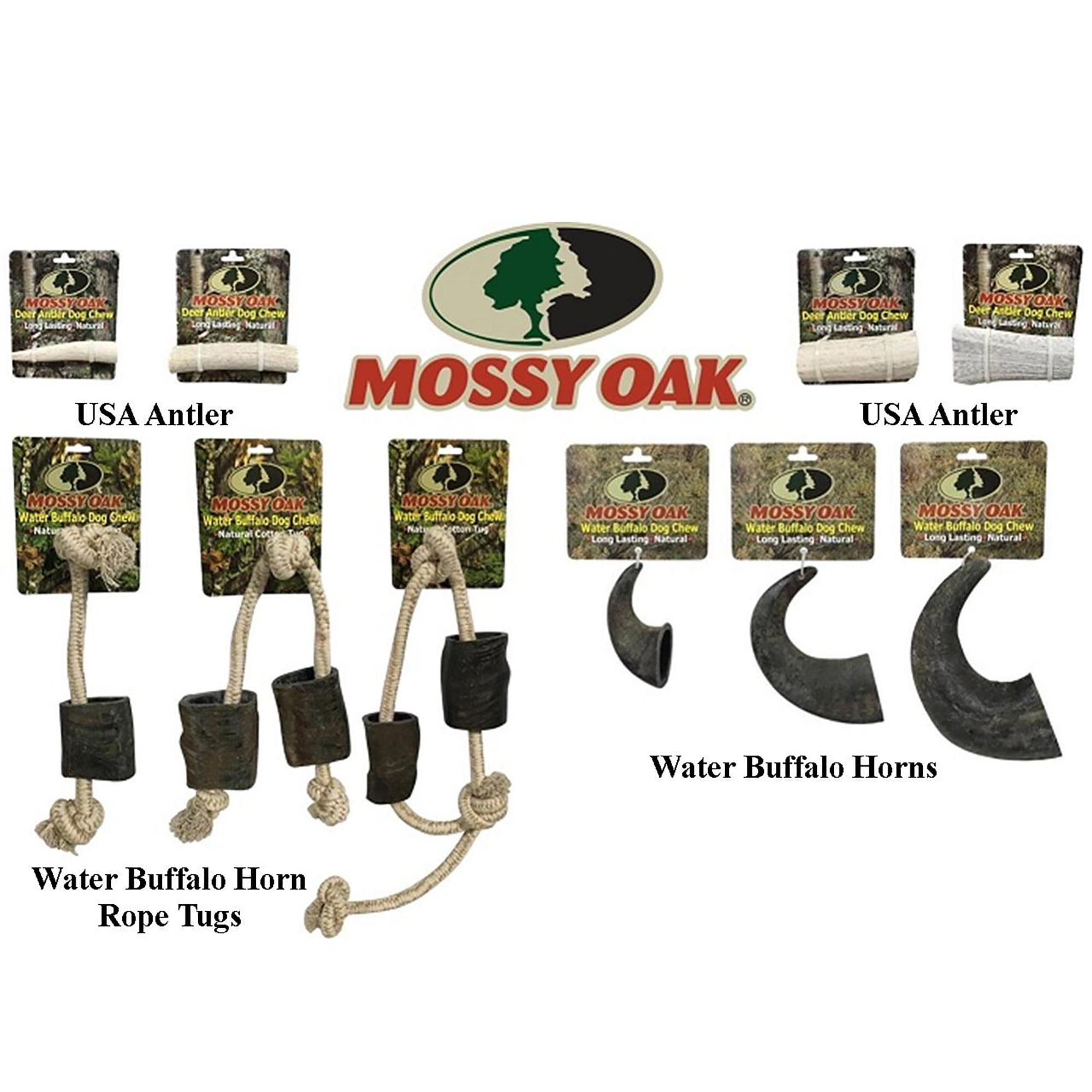 Mossy Oak: Deer Antler - Small - Dog Chew, Whole Piece, Naturally Shed, Long-Lasting Pet Treat, Preservative Free, Dental Health, Aggressive Chewers