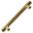 thumbnail image 2 of GlideRite 5 in. Center Solid Hexagon Bar Pull Cabinet Hardware Handle, Satin Gold, Pack of 5, 2 of 4